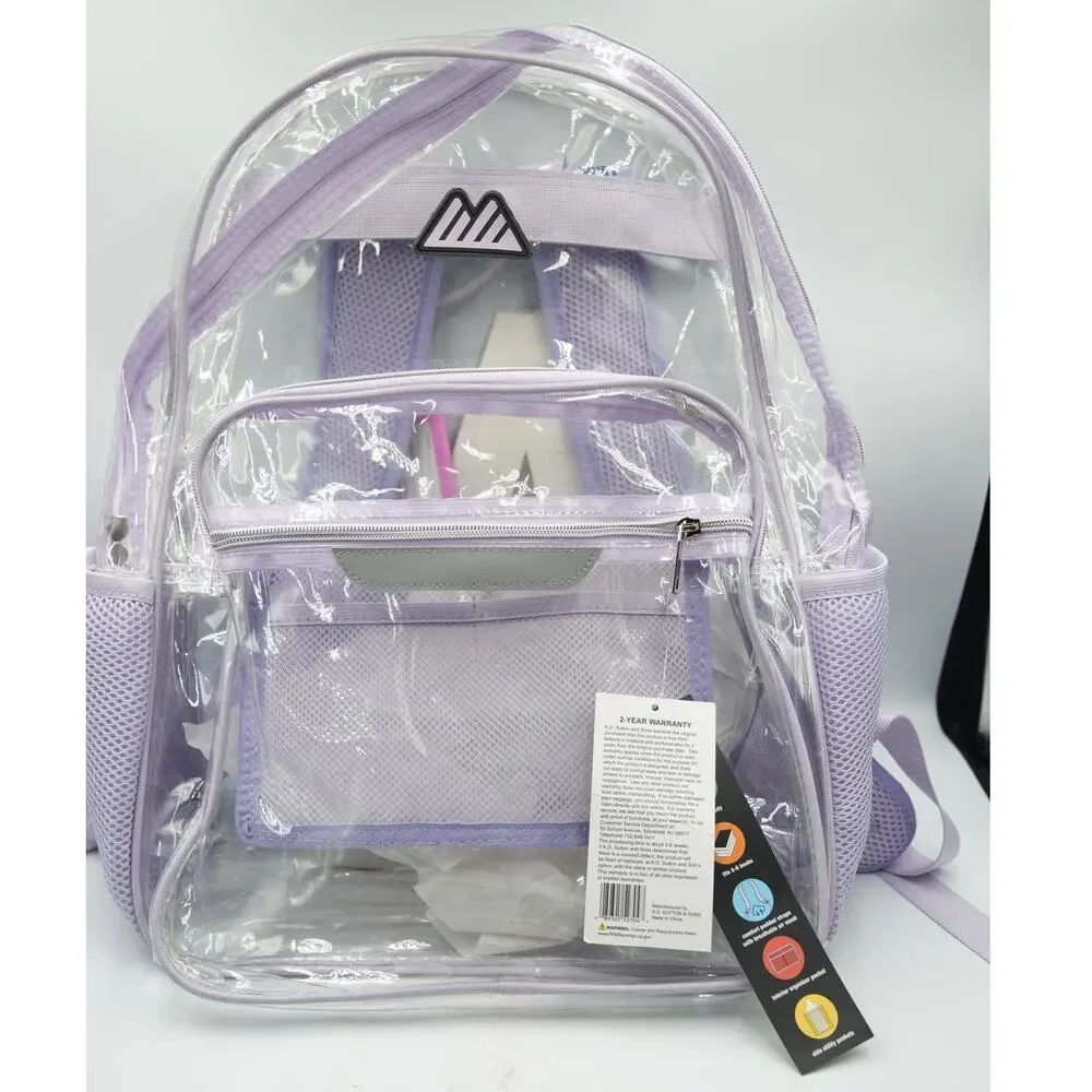 Clear‎ Purple Backpack Bundle - Supplies Crayola Pokemon Dough 25+ Items Bundle